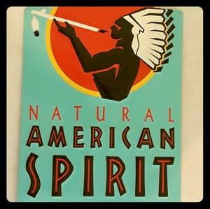 AMERICAN SPIRIT TIN SIGN